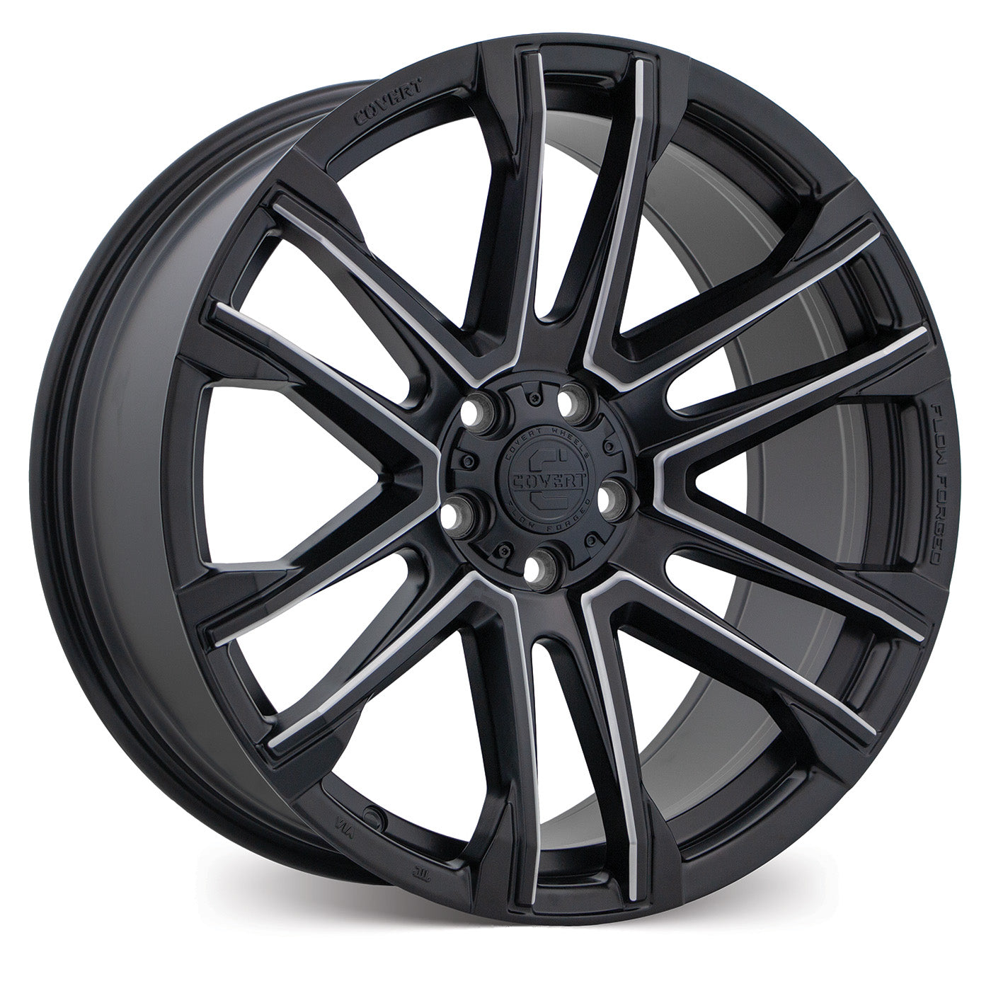 Covert Wheels RV4 Matt Black Milled Spoke | 20x9 | 5/114.3 & 6/139.7 ...