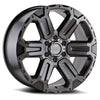 Black Rhino Wheels WANAKA Matt Gunmetal w/Brushed Face & Gunmetal Tint