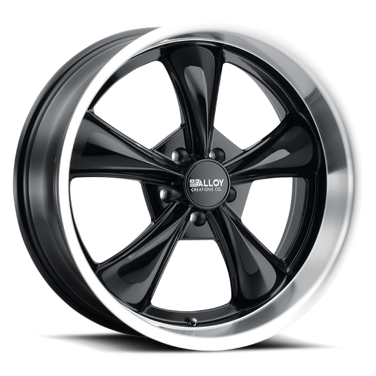 Alloy Creations AC505 Gloss Black w/Machined Lip