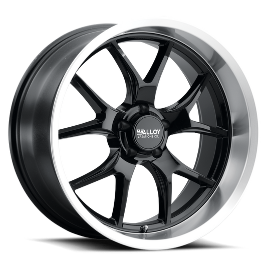 Alloy Creations AC525 Gloss Black w/Machined Lip