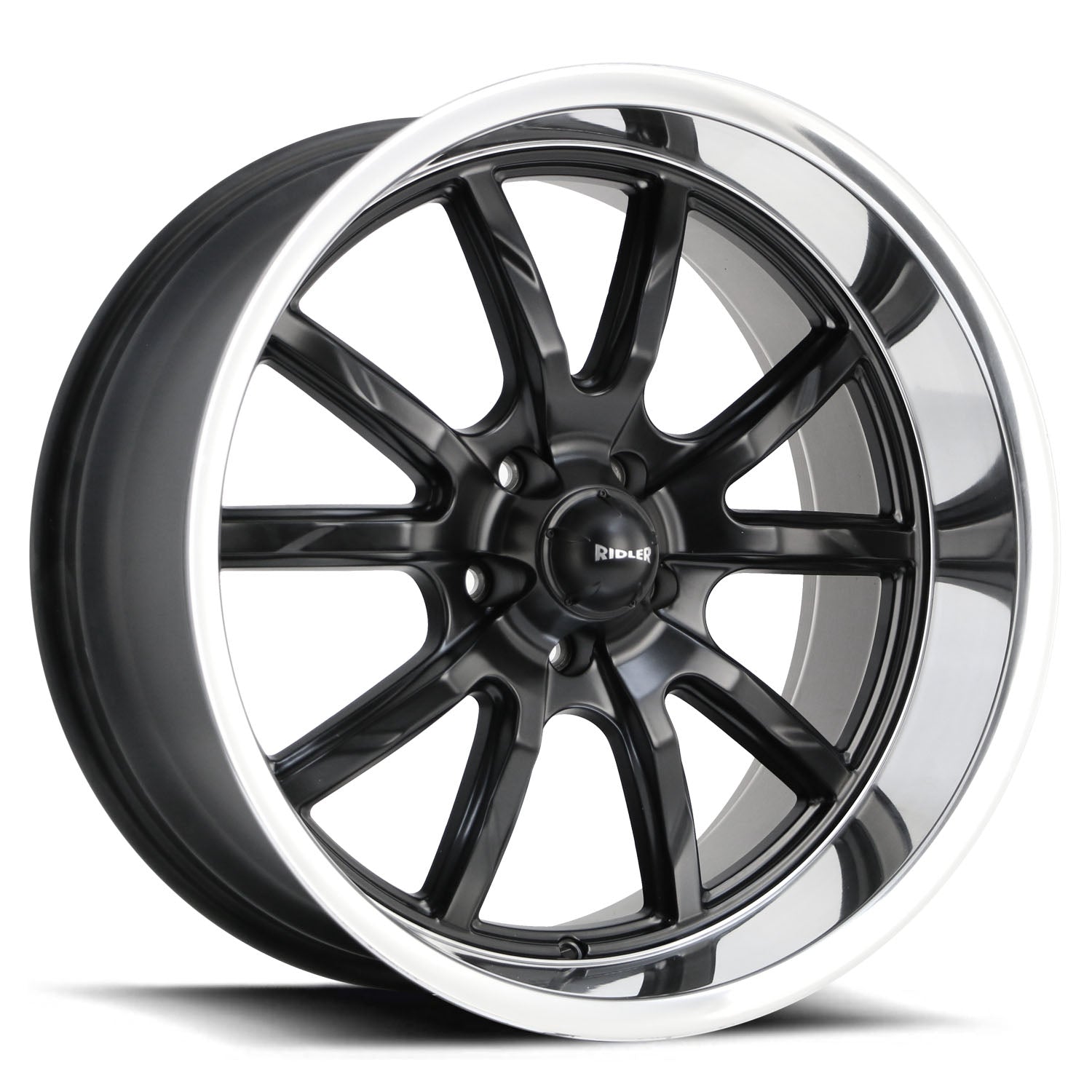 Ridler Wheels R650 Matt Black w/Polished Lip – BG Marketing