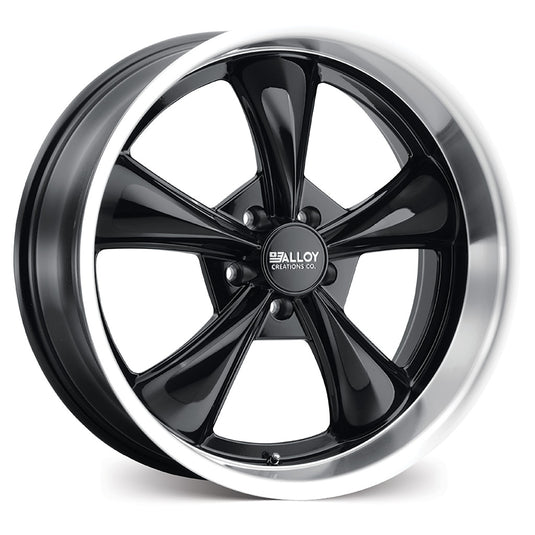 Alloy Creations AC505 Gloss Black w/Machined Lip