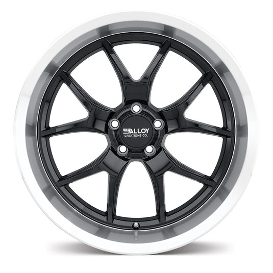 Alloy Creations AC525 Gloss Black w/Machined Lip