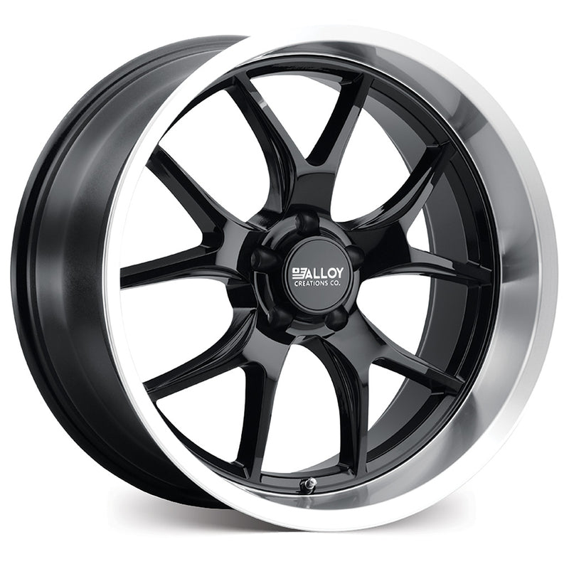 Load image into Gallery viewer, Alloy Creations AC525 Gloss Black w/Machined Lip
