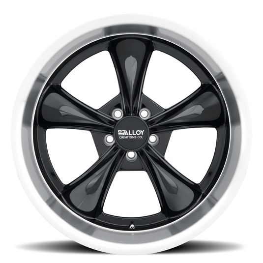 Alloy Creations AC505 Gloss Black w/Machined Lip
