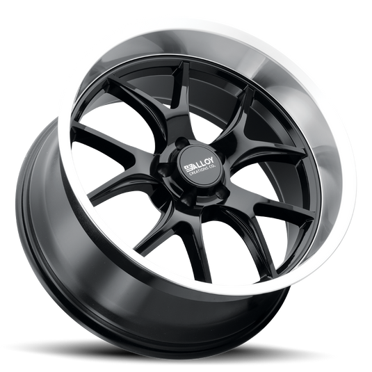 Alloy Creations AC525 Gloss Black w/Machined Lip