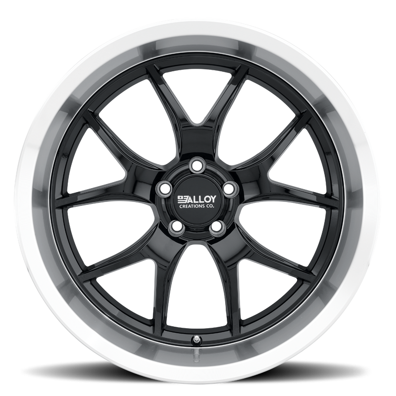 Load image into Gallery viewer, Alloy Creations AC525 Gloss Black w/Machined Lip
