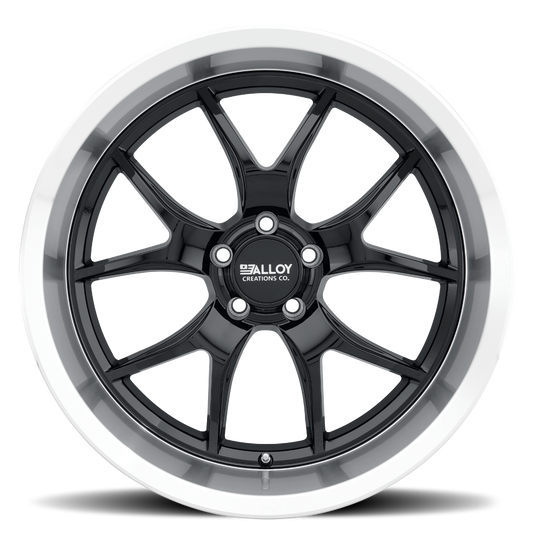 Alloy Creations AC525 Gloss Black w/Machined Lip