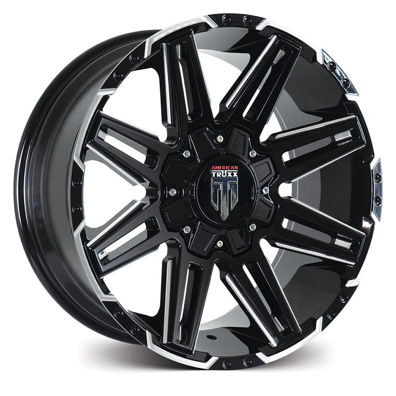 American Truxx BOOM Gloss Black w/Milled Spokes