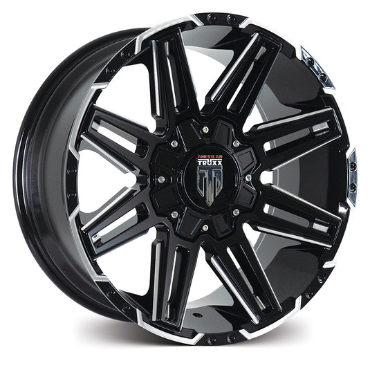 American Truxx BOOM Gloss Black w/Milled Spokes