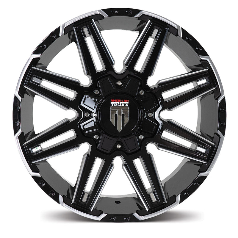 Load image into Gallery viewer, American Truxx BOOM Gloss Black w/Milled Spokes
