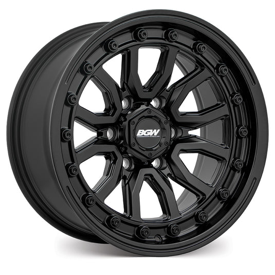 BGW VULCAN Matt Black alloy wheel with split-spoke design for 4x4 and SUV vehicles