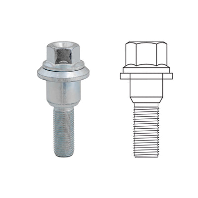 R.R SHANK BOLT HEX 19 M14x1.5x35 (REDBOURNE AMAROK)