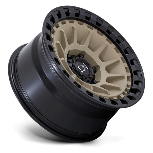 Black Rhino Wheels BARRAGE Desert Sand w/Matt Black Rim Edge