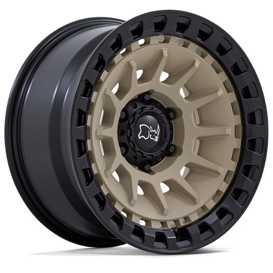 Black Rhino Wheels BARRAGE Desert Sand w/Matt Black Rim Edge