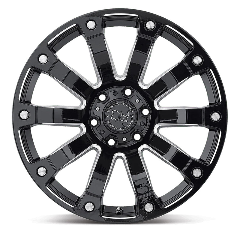 Load image into Gallery viewer, Black Rhino Wheels SELKIRK Gloss Black w/Milled Spokes
