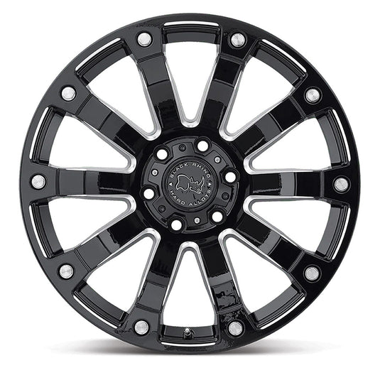 Black Rhino Wheels SELKIRK Gloss Black w/Milled Spokes