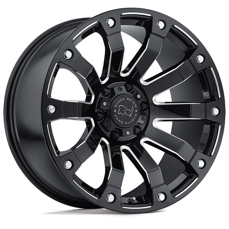 Black Rhino Wheels SELKIRK Gloss Black w/Milled Spokes