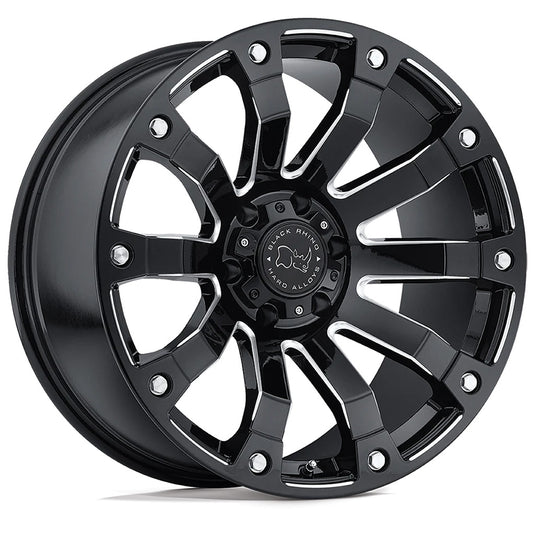 Black Rhino Wheels SELKIRK Gloss Black w/Milled Spokes