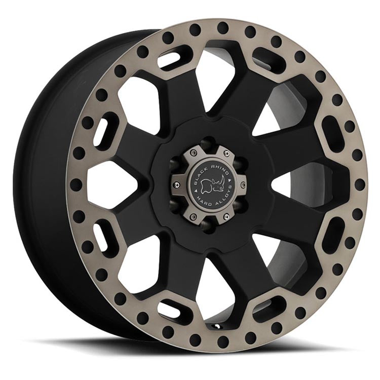 Load image into Gallery viewer, Black Rhino Wheels WARLORD Matt Black w/Machined Dark Tint Lip
