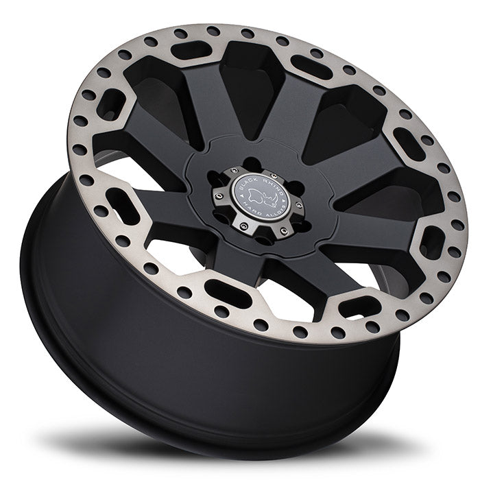 Load image into Gallery viewer, Black Rhino Wheels WARLORD Matt Black w/Machined Dark Tint Lip

