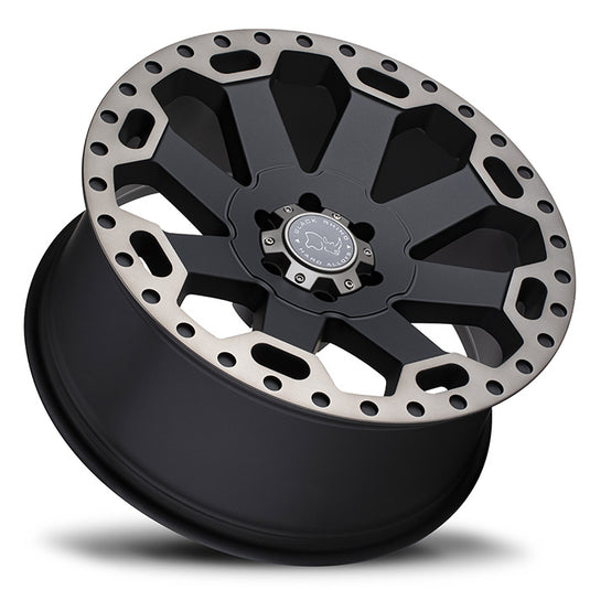 Black Rhino Wheels WARLORD Matt Black w/Machined Dark Tint Lip