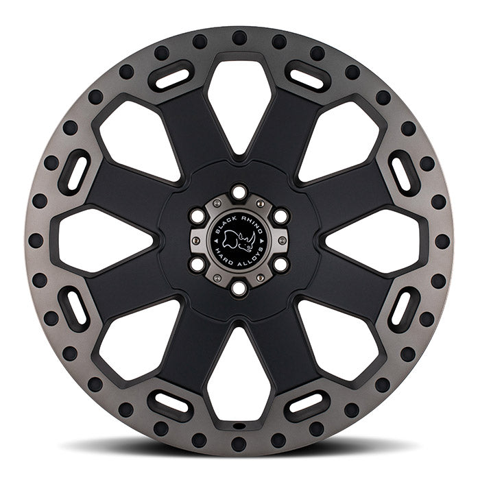 Load image into Gallery viewer, Black Rhino Wheels WARLORD Matt Black w/Machined Dark Tint Lip
