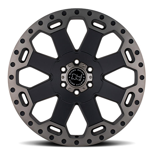Black Rhino Wheels WARLORD Matt Black w/Machined Dark Tint Lip