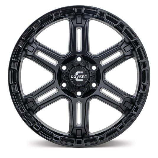 Covert Wheels RV7 Matt Black w/Gloss Black Lip