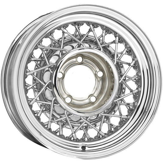 Roadster Wire Wheel T-BIRD WIRE Chrome w/ Stainless spokes