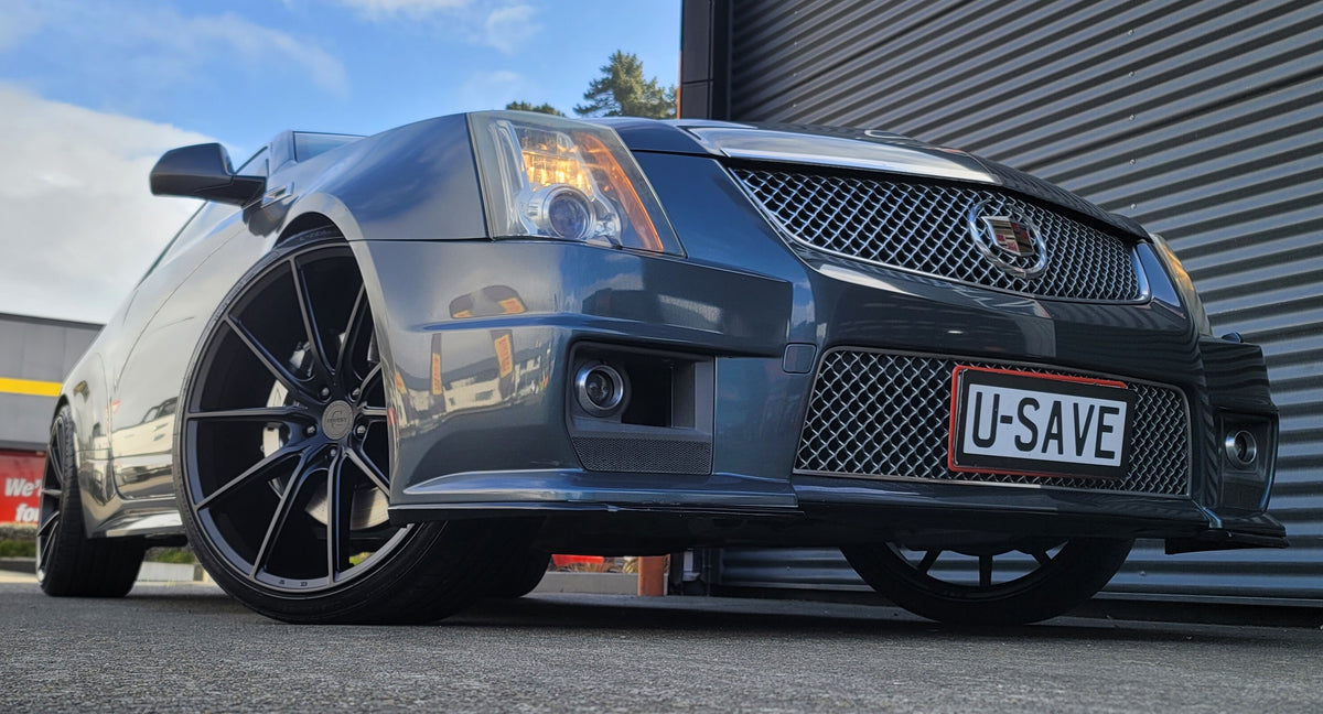 Cadillac CTS V on 22 inch staggered Covert CV6