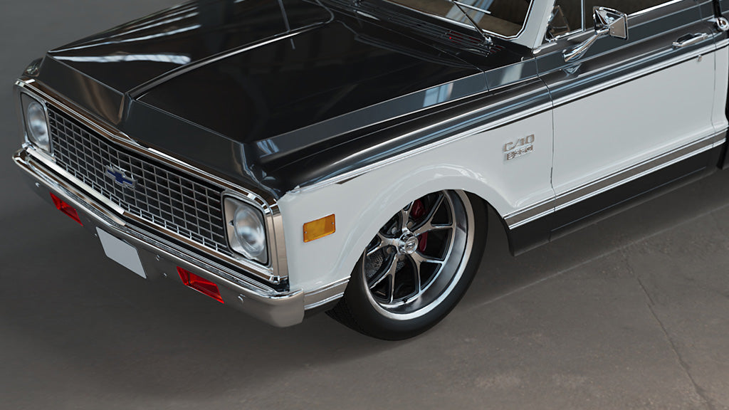 Chevrolet C10 (1972) on Ridler R661