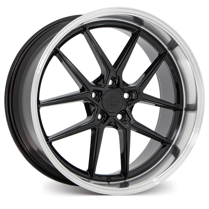 Covert Wheels CV4 Gloss Black w/Machined Lip
