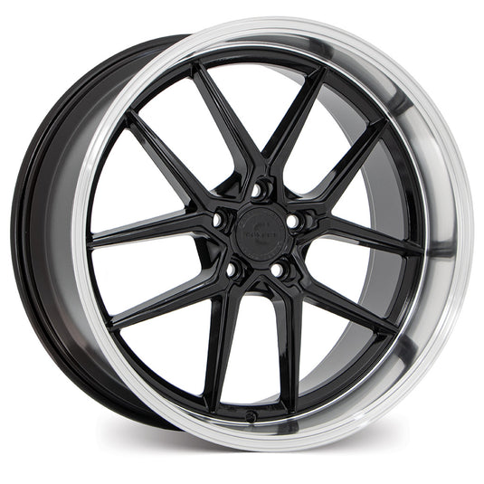 Covert Wheels CV4 Gloss Black w/Machined Lip