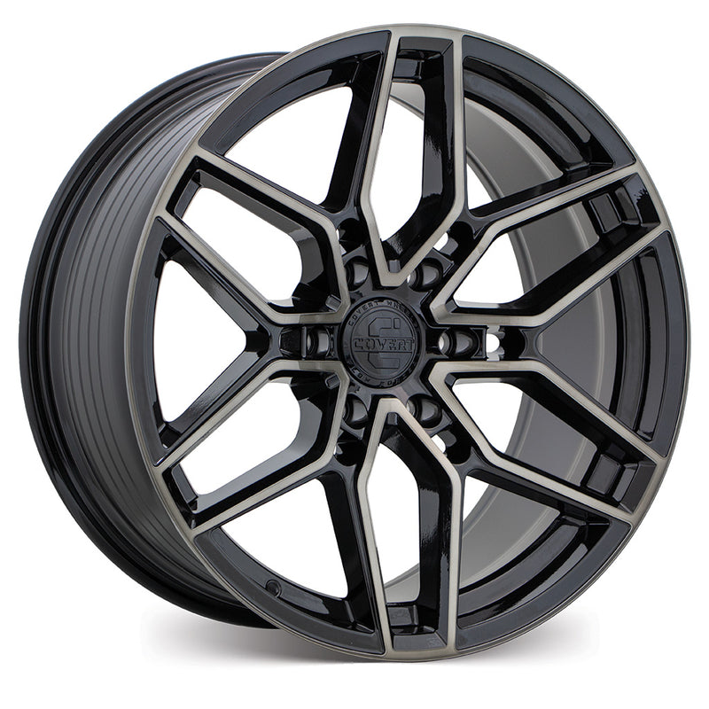 Load image into Gallery viewer, Covert Wheels RV5 Gloss Black w/Machined Face &amp; Dark Tint

