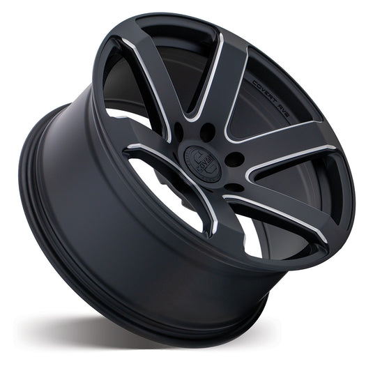 Covert Wheels RV6 Matt Black w/Milled Spokes