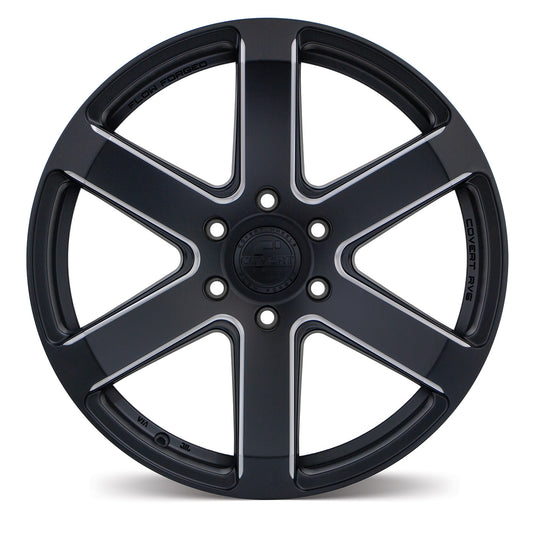 Covert Wheels RV6 Matt Black w/Milled Spokes