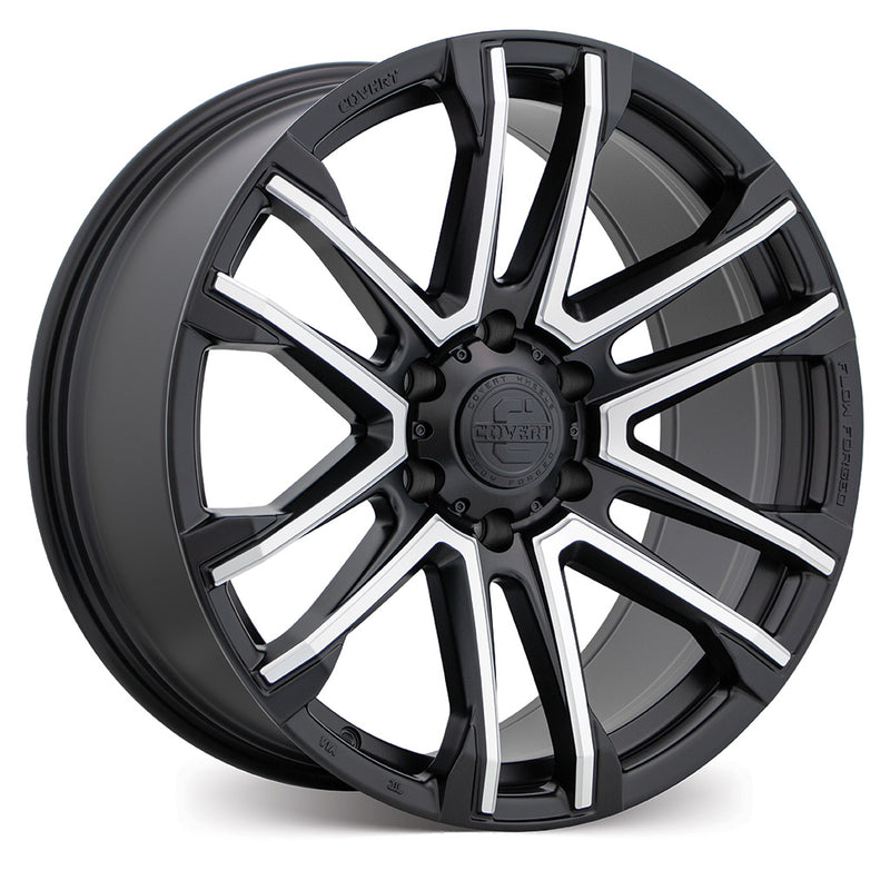 Load image into Gallery viewer, Covert Wheels RV4 Satin Black w/Machined Face
