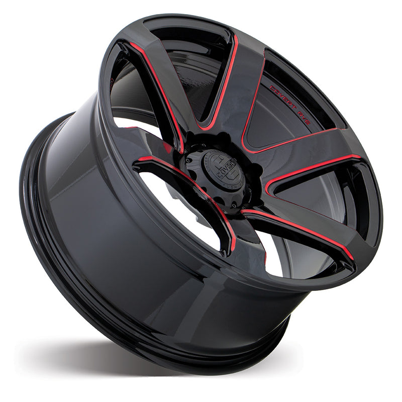 Load image into Gallery viewer, Covert Wheels RV6 Gloss Black w/Milled Spokes &amp; Red Tint
