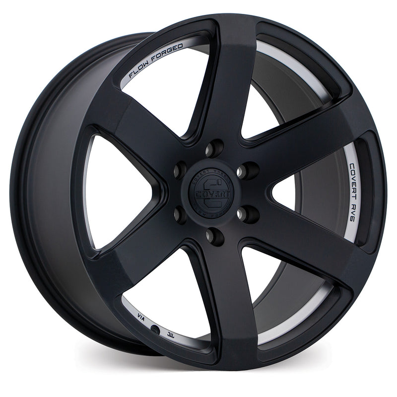 Covert Wheels RV6 Matt Black w/Machined Undercut