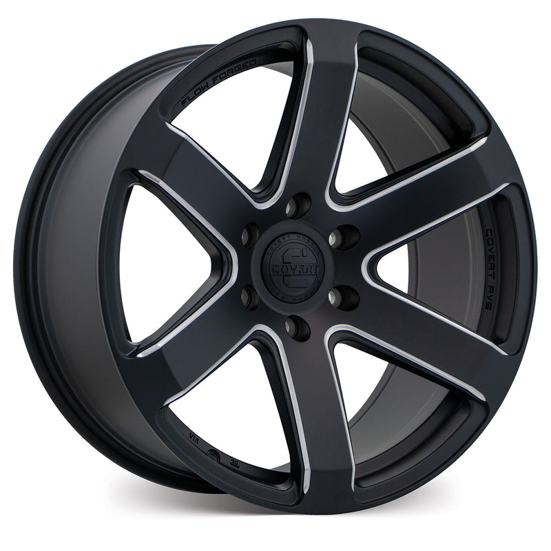 Covert Wheels RV6 Matt Black w/Milled Spokes
