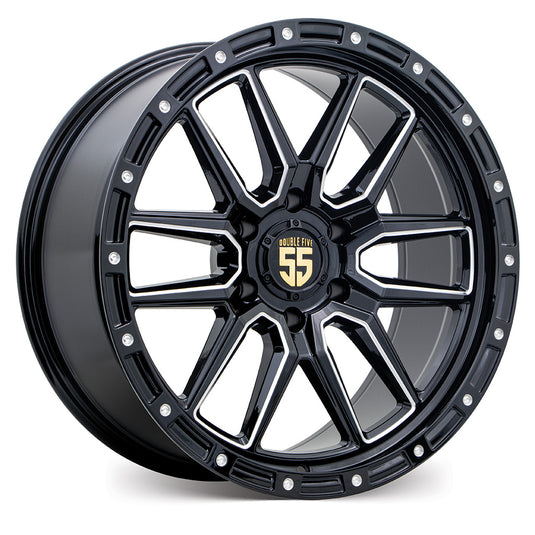 Double Five DB-2 Gloss Black w/Milled Spokes