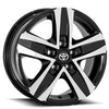 MAK Wheels STONE5 Gloss Black w/Machined Face