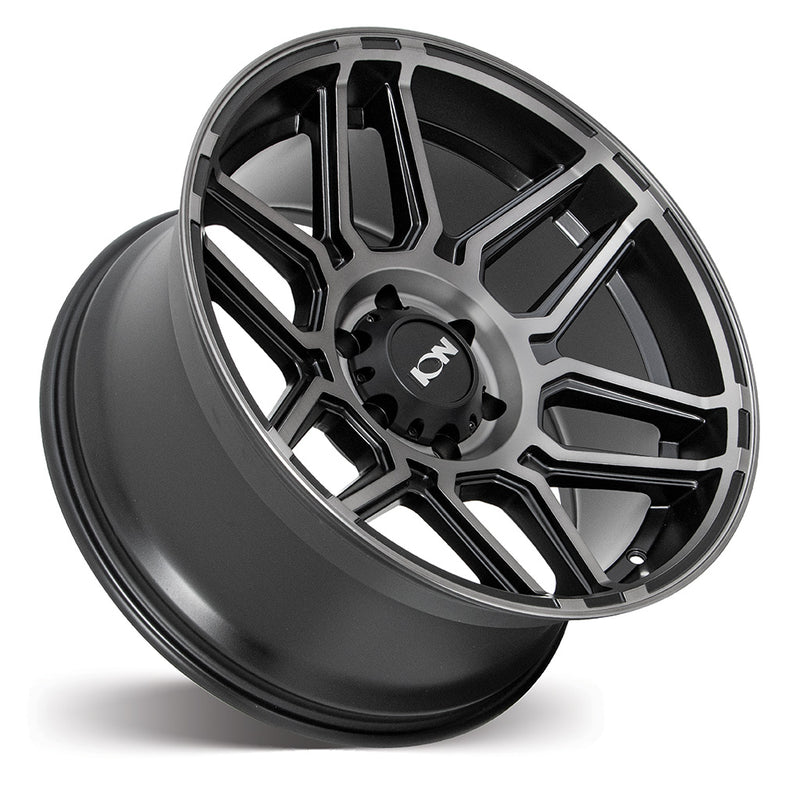 Load image into Gallery viewer, Ion Wheels ION 146 Matt Black w/Machined Dark Tint
