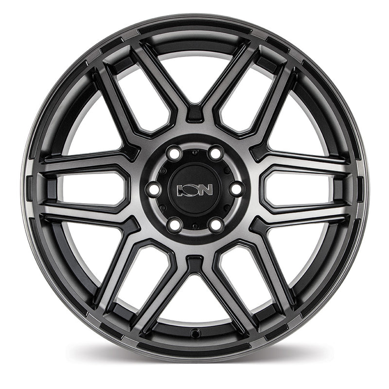 Load image into Gallery viewer, Ion Wheels ION 146 Matt Black w/Machined Dark Tint
