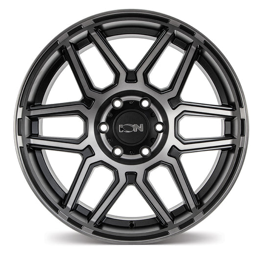 Ion Wheels ION 146 Matt Black w/Machined Dark Tint