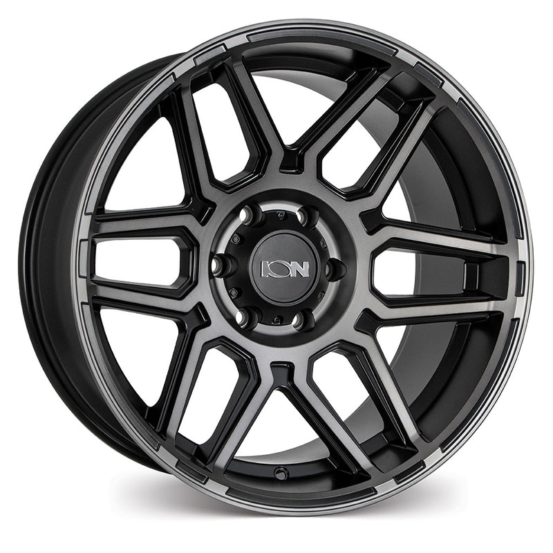 Ion Wheels ION 146 Matt Black w/Machined Dark Tint