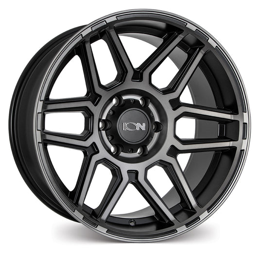 Ion Wheels ION 146 Matt Black w/Machined Dark Tint