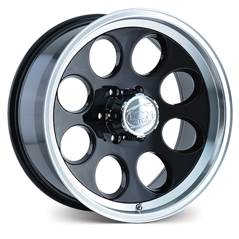 Ion Wheels ION171 Black w/Machined Lip