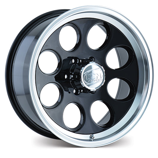 Ion Wheels ION171 Black w/Machined Lip